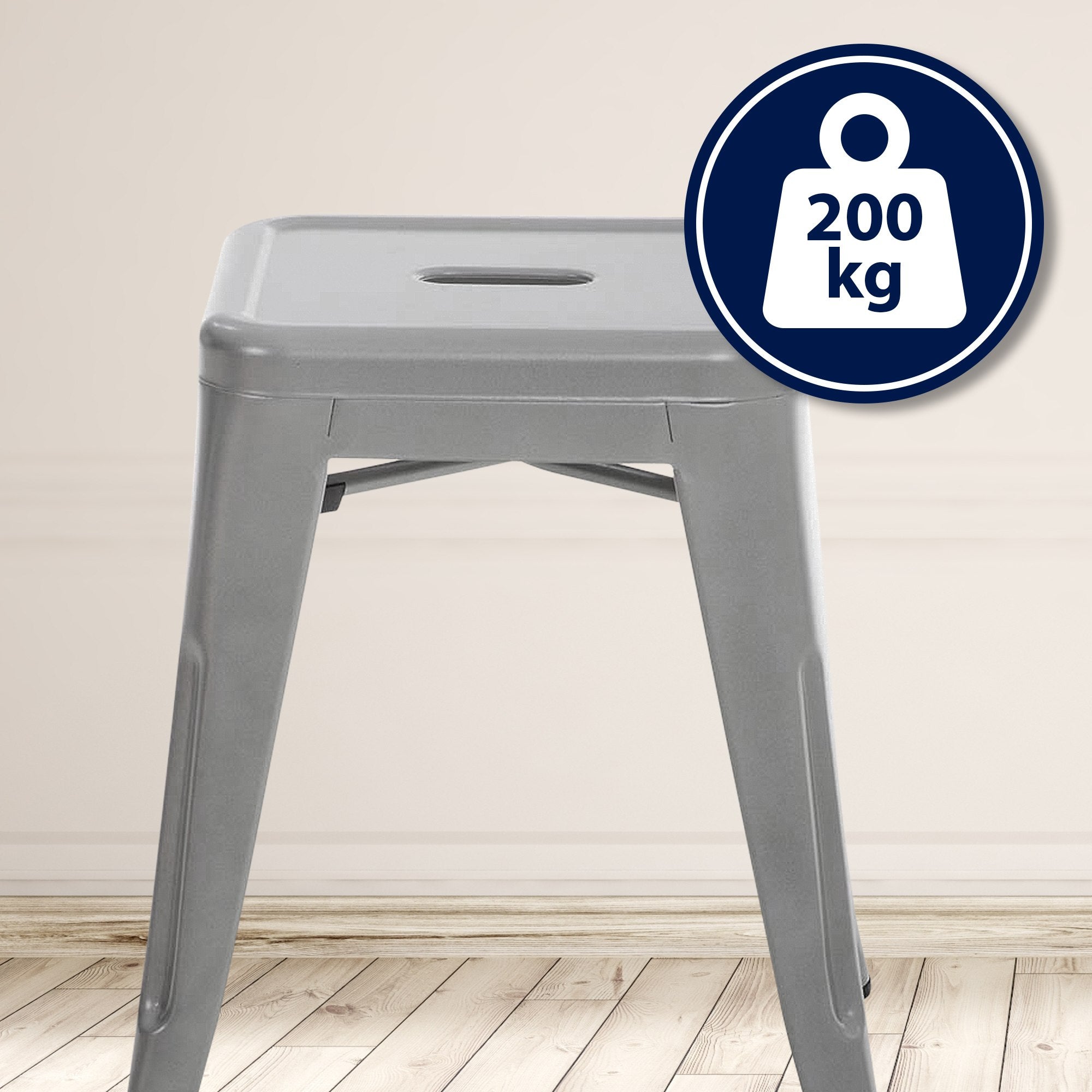 Hocker Armin - silber - InfinityMarket
