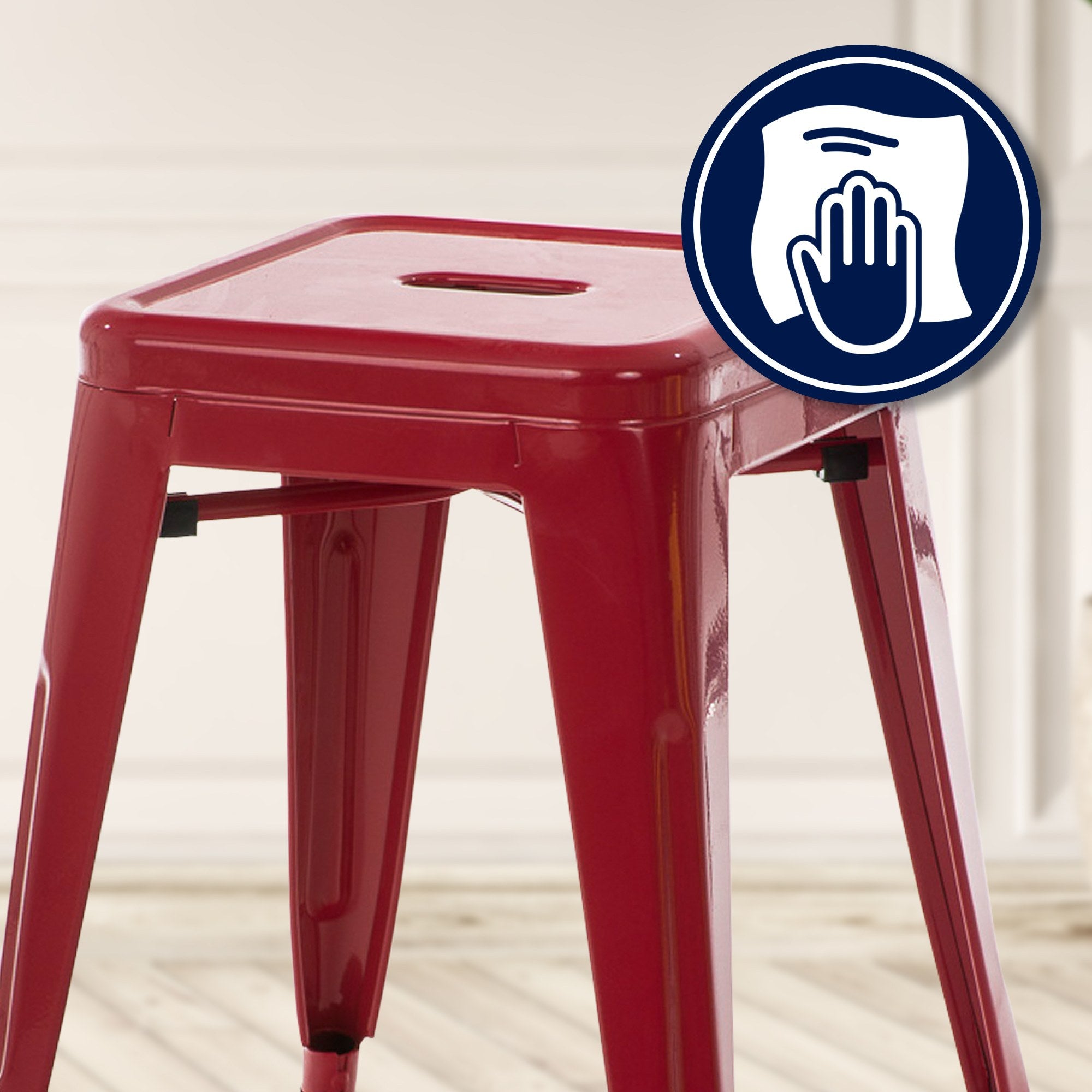 Hocker Armin - rot - InfinityMarket