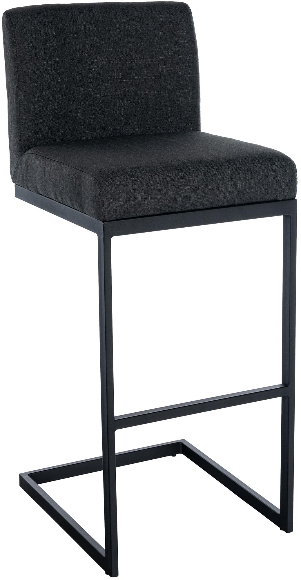 Barhocker Hopewell Stoff B - dunkelgrau
