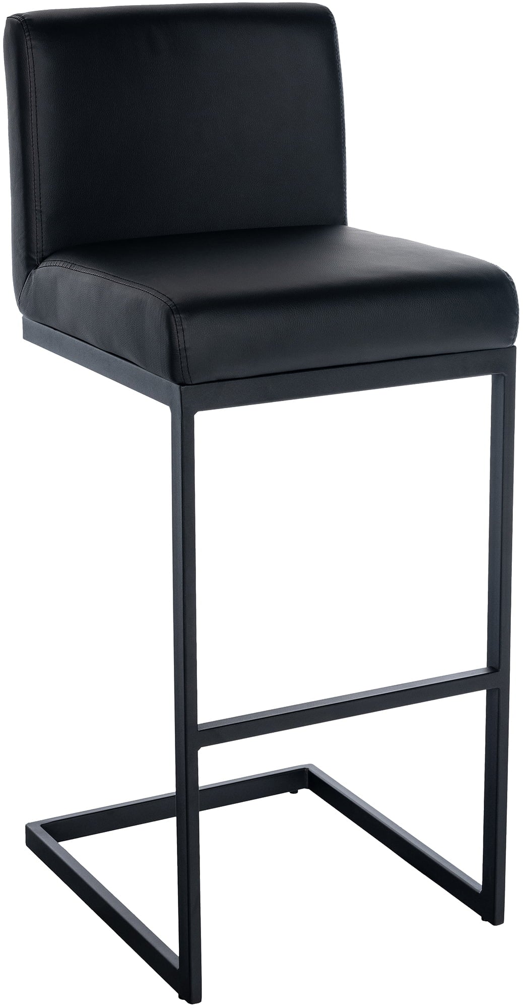 Barhocker Hopewell Kunstleder B - schwarz