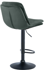 Barhocker Laurel Samt schwarz - dunkelgr�n