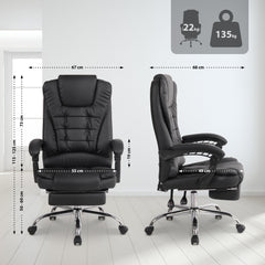 Bürostuhl Oxygen Kunstleder - schwarz
