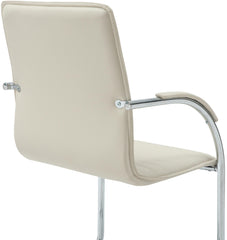 2er Set Besucherst�hle Tira Kunstleder - creme