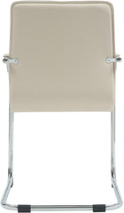 2er Set Besucherst�hle Tira Kunstleder - creme