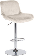 Barhocker Solon Chrom Samt - creme