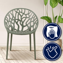 4er Set Stuhl Hope - oliv