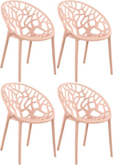 4er Set Stuhl Hope - rosa