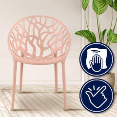4er Set Stuhl Hope - rosa