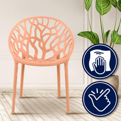 4er Set Stuhl Hope - pfirsich