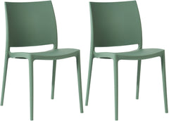 2er Set Stuhl Meton - oliv