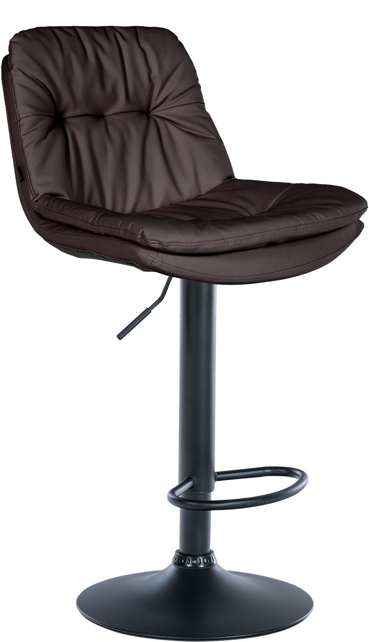 Barhocker Laurel Kunstleder schwarz - braun