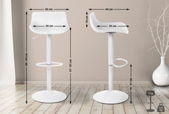 4er Set Barhocker Aveiro - wei�