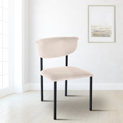 Besucherstuhl Gambell Samt - creme