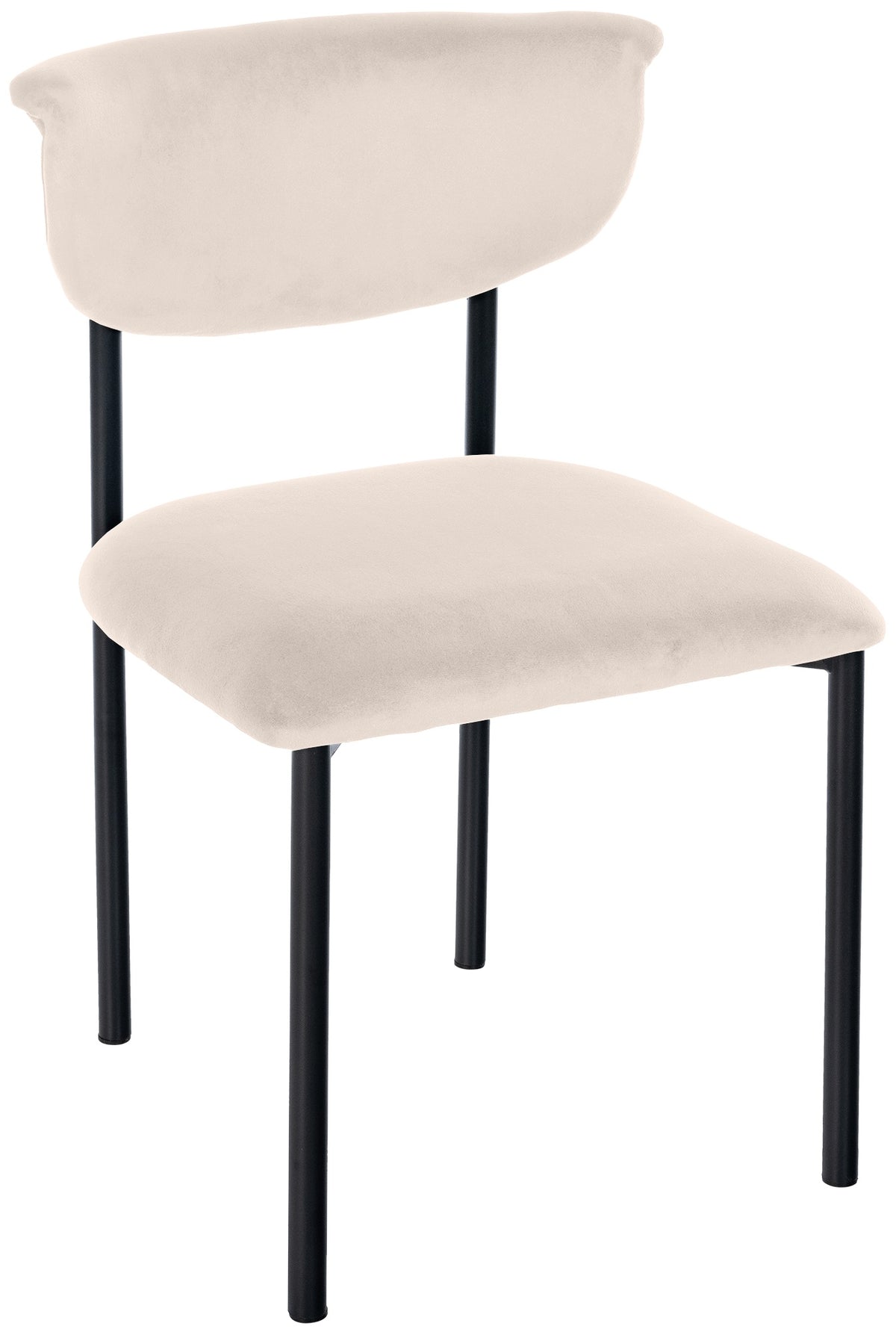 Besucherstuhl Gambell Samt - creme