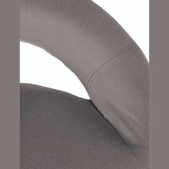 Barhocker Olinda Stoff chrom - grau