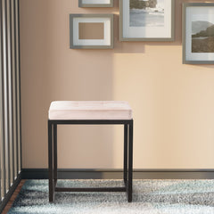 Sitzhocker Barci B Samt - creme