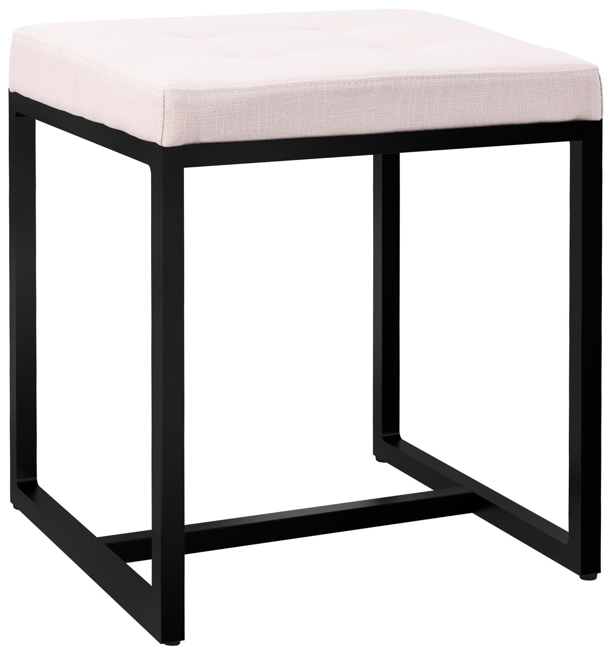 Sitzhocker Barci B Stoff - creme