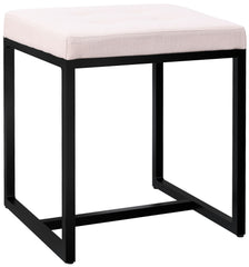 Sitzhocker Barci B Stoff - creme