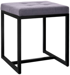 Sitzhocker Barci B Stoff - dunkelgrau