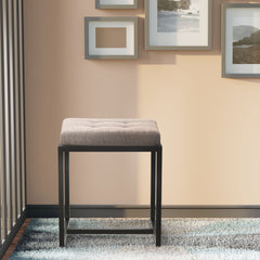 Sitzhocker Barci B Stoff - grau