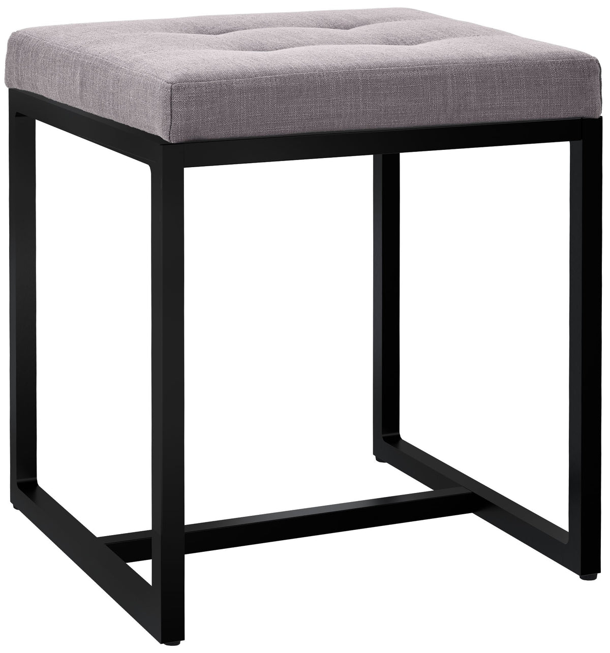 Sitzhocker Barci B Stoff - grau