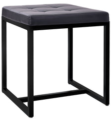 Sitzhocker Barci B Kunstleder - schwarz