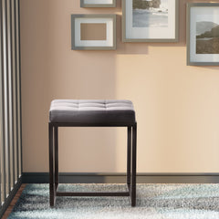 Sitzhocker Barci B Kunstleder - schwarz