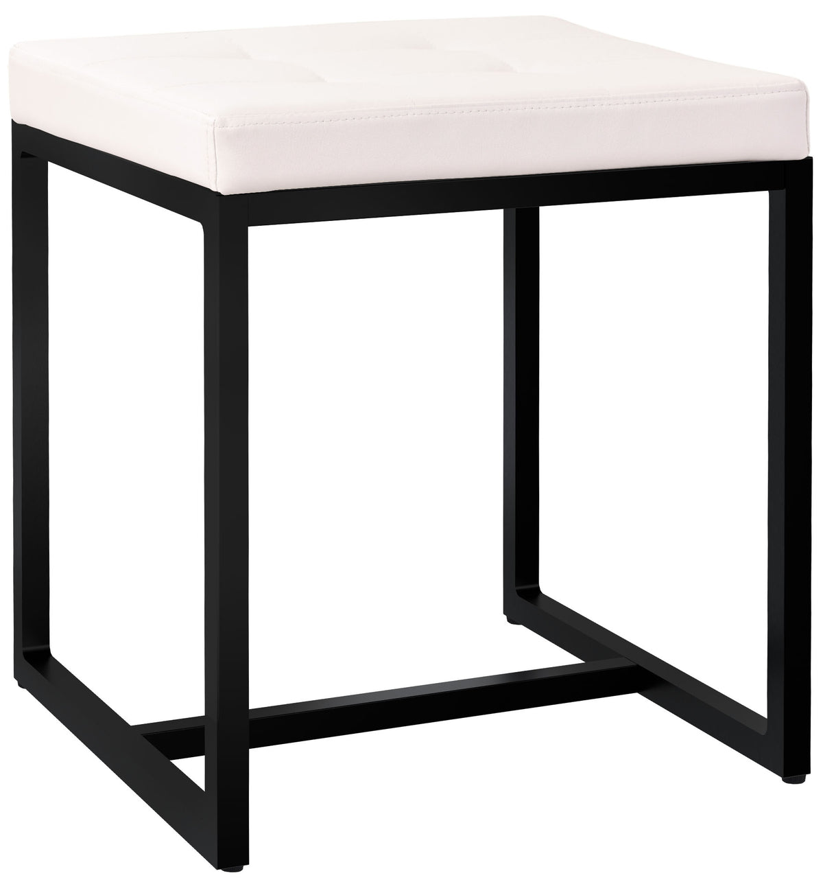 Sitzhocker Barci B Kunstleder - creme