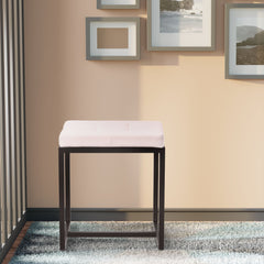 Sitzhocker Barci B Kunstleder - creme