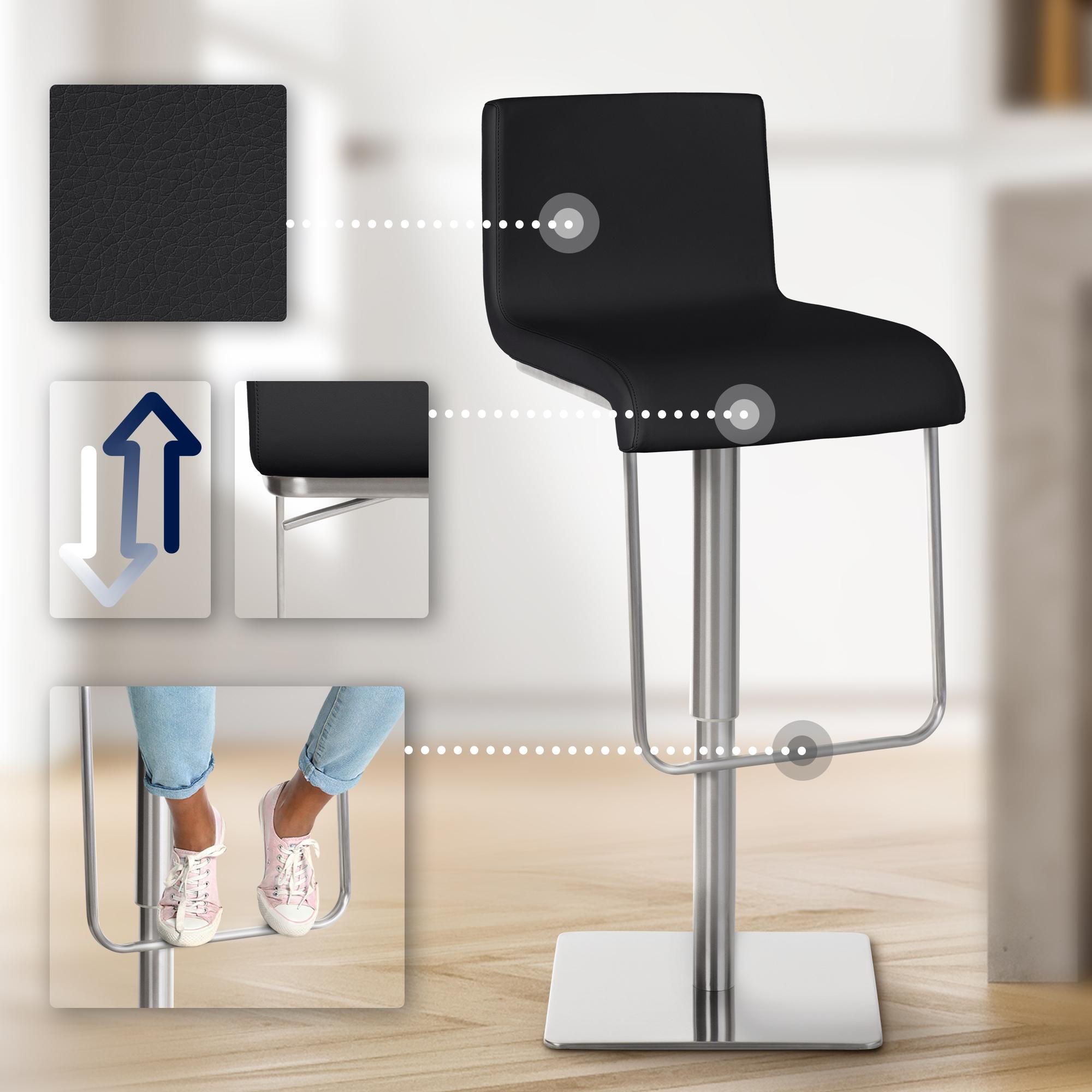 Barhocker Limon E - schwarz - InfinityMarket