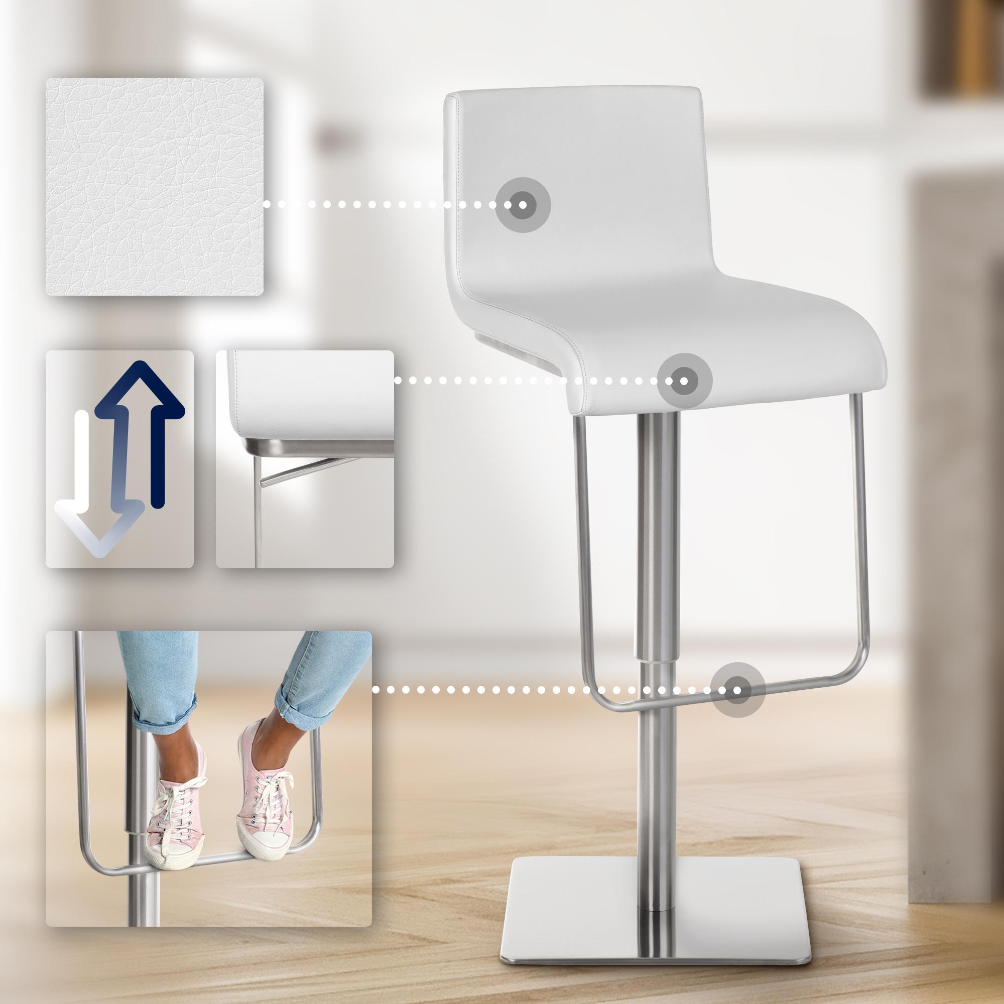 Barhocker Limon E - weiß - InfinityMarket