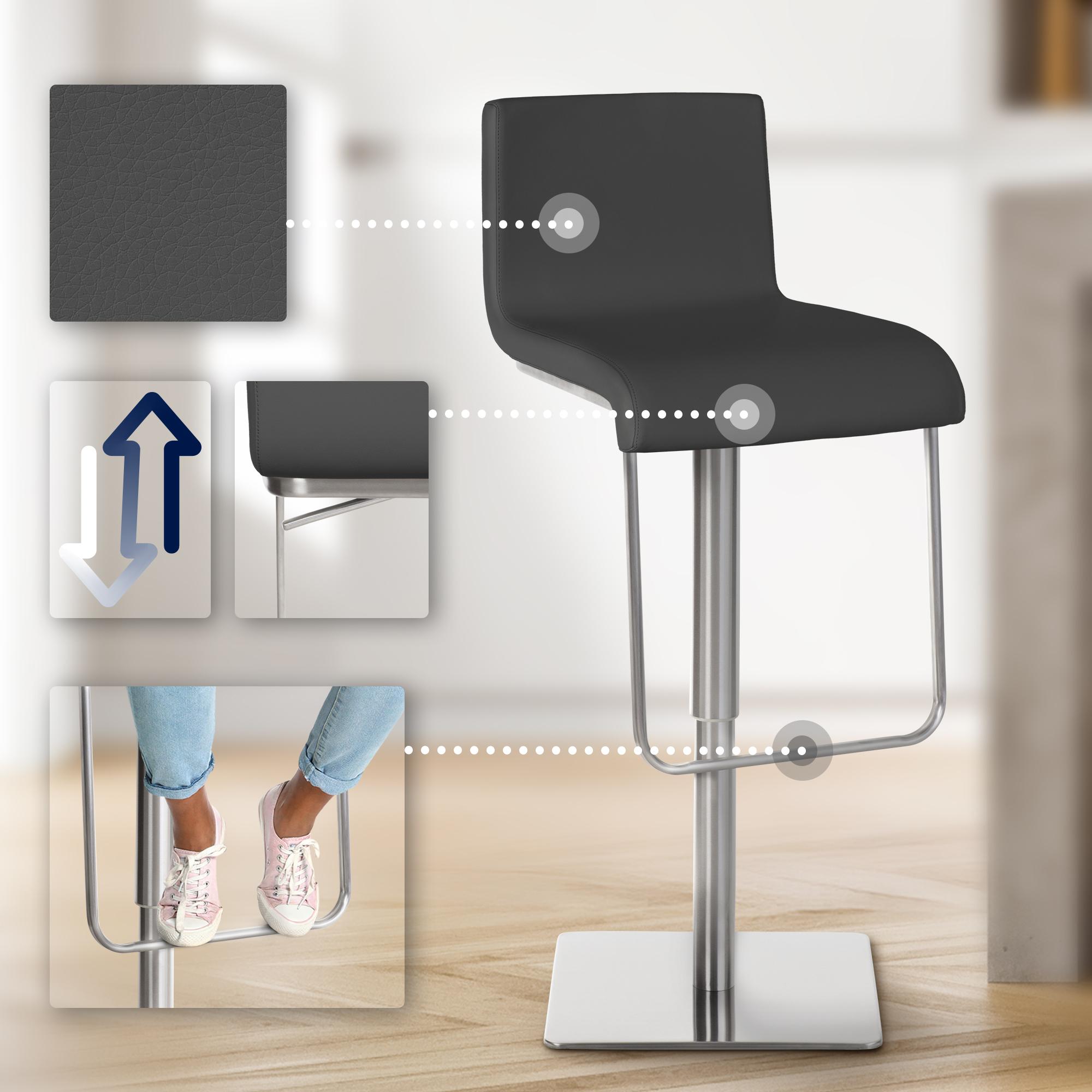 Barhocker Limon E - grau - InfinityMarket