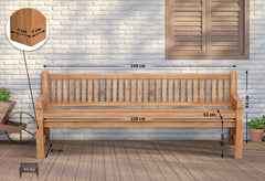Teakbank Jackson V2 240 cm - teak