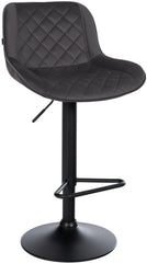 Barhocker Kasson Samt - schwarz