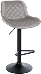 Barhocker Kasson Samt - grau