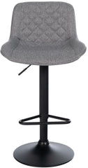 Barhocker Kasson Stoff - dunkelgrau