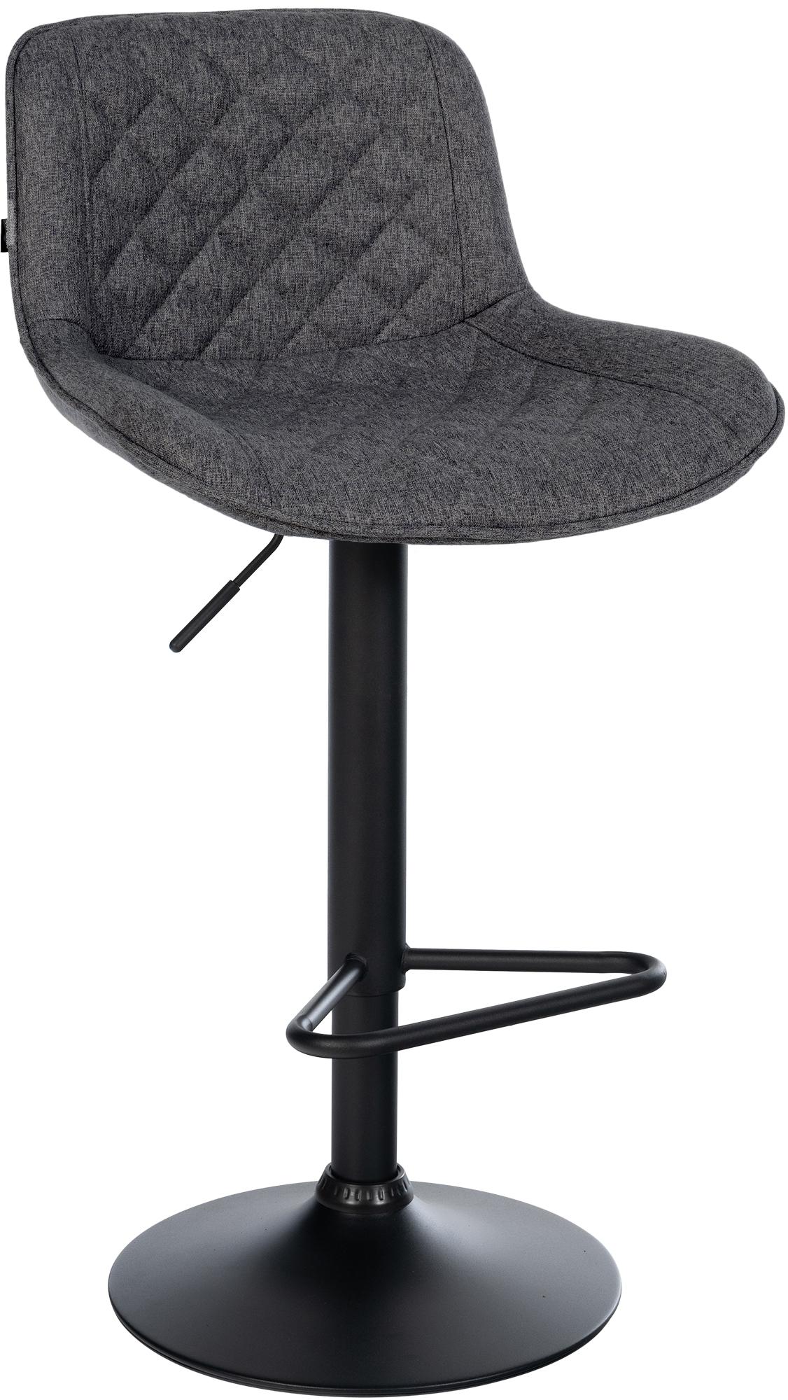 Barhocker Kasson Stoff - schwarz