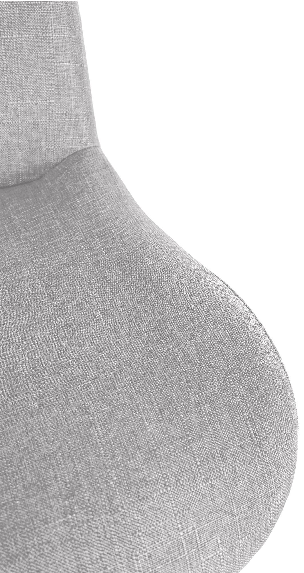 Set di 2 sgabelli da bar Solon in tessuto grigio chiaro, design moderno e comfort ottimale per il relax.