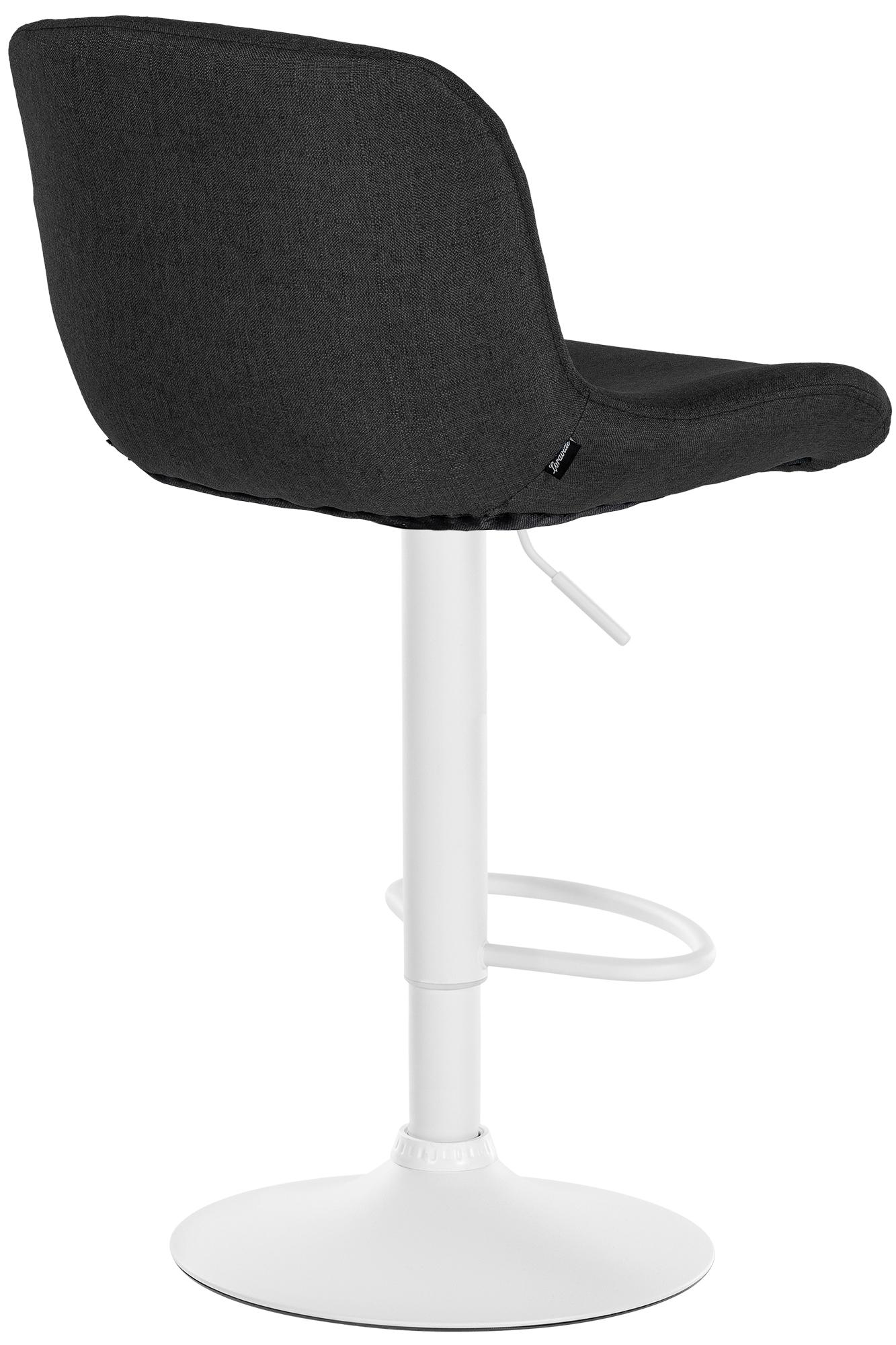 Set di 2 barhocker Solon in tessuto bianco e nero, design moderno e comfort ottimale per il tuo spazio.