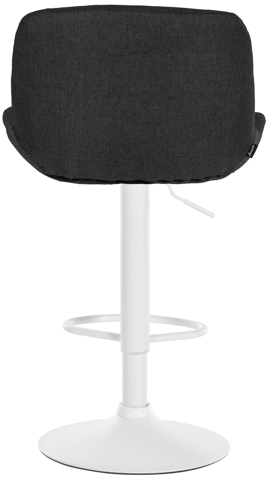 Set di 2 barhocker Solon in tessuto bianco e nero, design moderno e comfort ottimale per il tuo spazio.