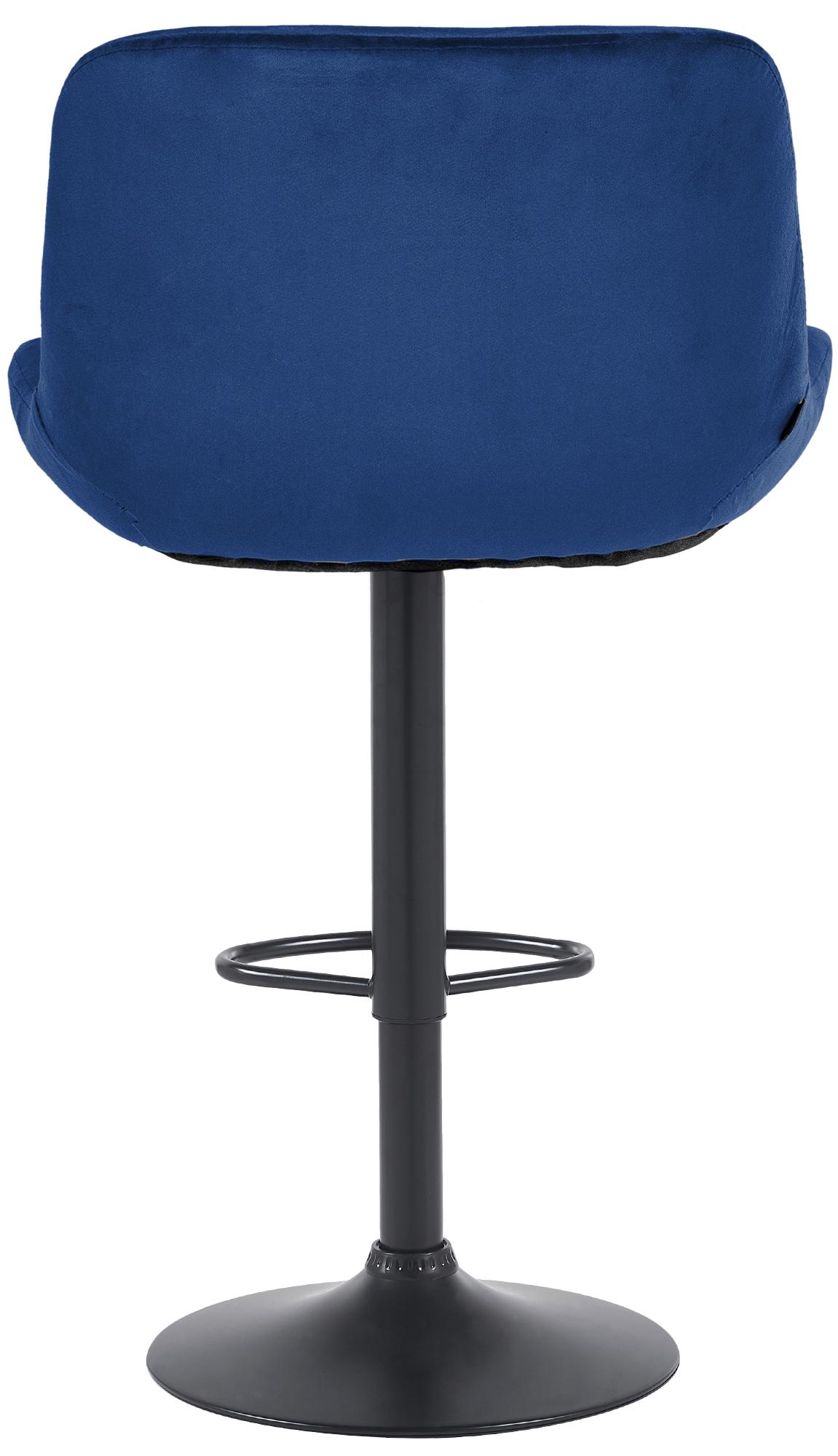 Set di 2 barhocker Solon in velluto blu, design moderno e comfort ottimale con schienale ergonomico.