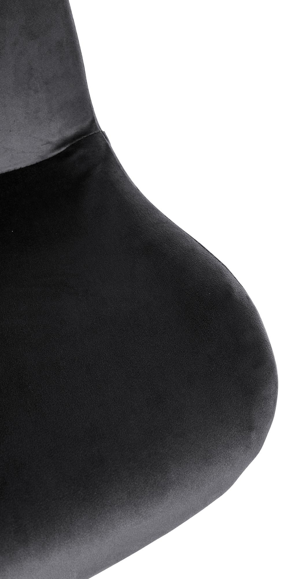 Set di 2 barhocker Solon in velluto nero, design moderno e comfort elevato con schienale ergonomico.
