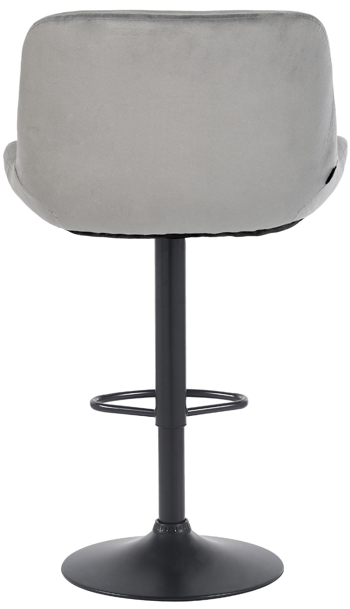 Set di 2 sgabelli da bar Solon neri e grigi, con design moderno e seduta imbottita per un comfort ottimale.