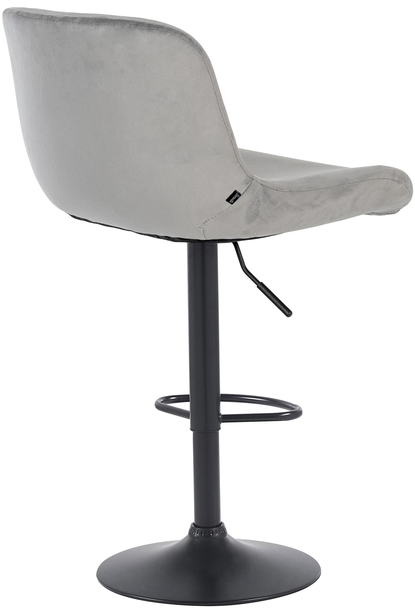 Set di 2 sgabelli da bar Solon neri e grigi, con design moderno e seduta imbottita per un comfort ottimale.
