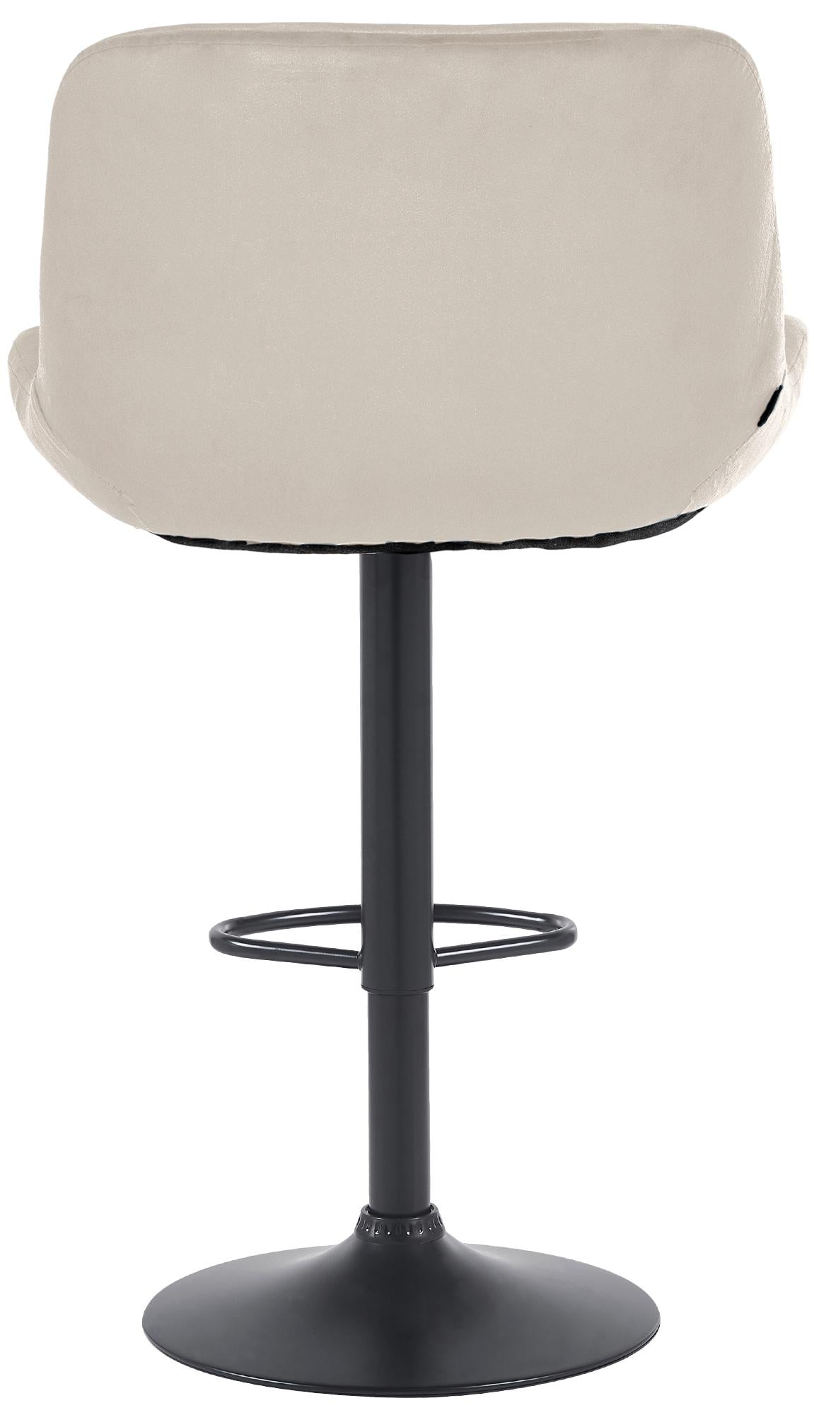 Set di 2 barhocker Solon neri in velluto, design moderno e comfort ottimale con schienale ergonomico.