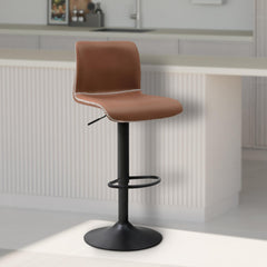 Barhocker Henchy Kunstleder - braun