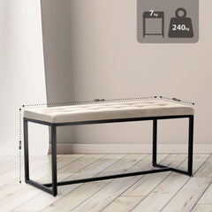Sitzbank Barci B Kunstleder - creme