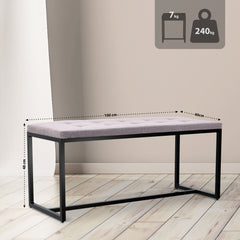 Sitzbank Barci B Stoff - grau