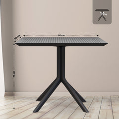 Tisch Sky 80 cm - schwarz
