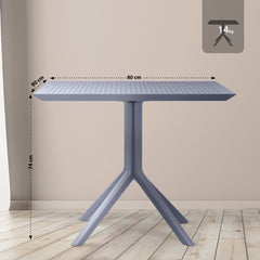 Tisch Sky 80 cm - dunkelgrau
